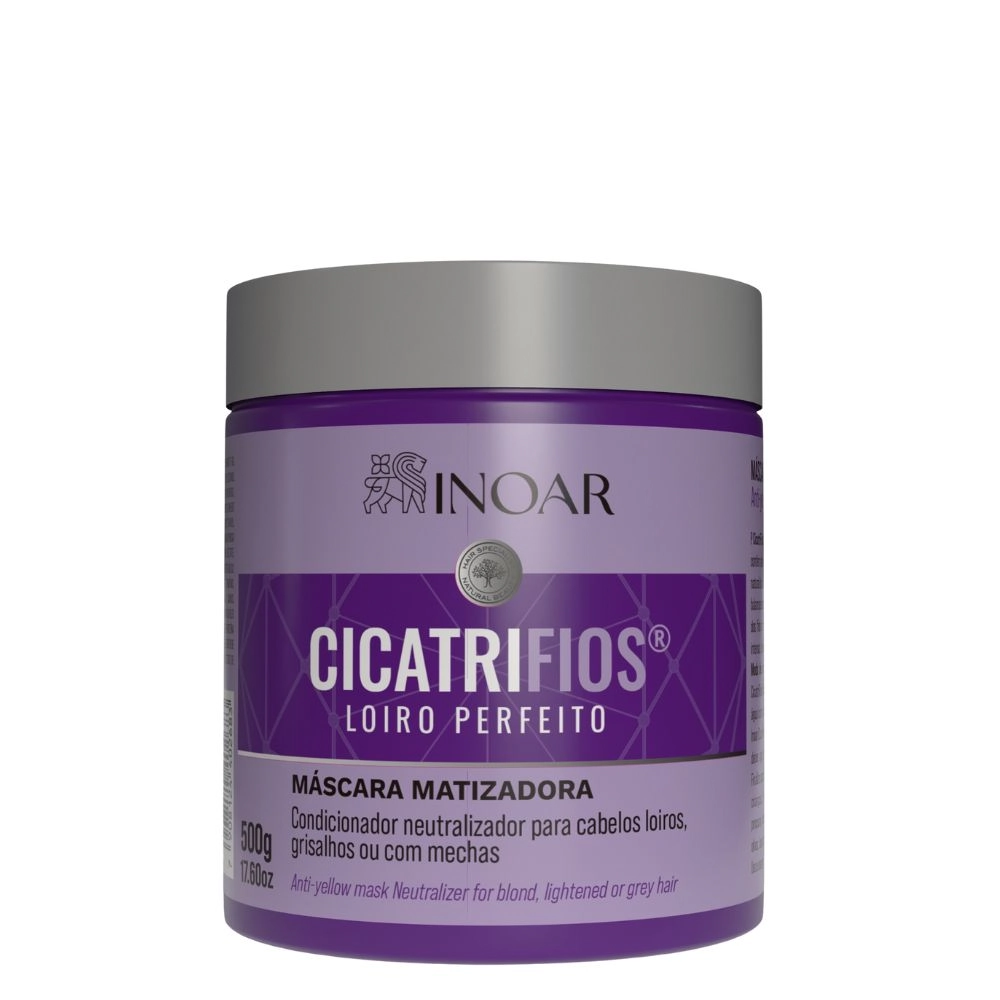 Mascara Tratamento Creme Inoar Cicatrifios Loiro Perfeito 500g