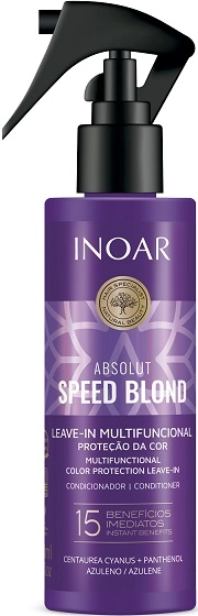 Leave In Multifuncional Inoar Absolut Speed Blond Frasco 200ml Borrifador
