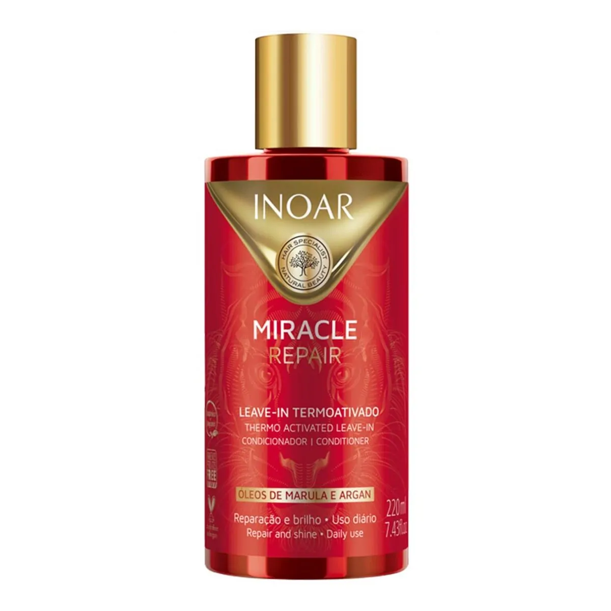 Leave In Termoativado Inoar Miracle Repair Frasco 220ml
