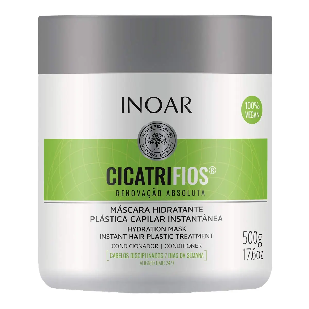 Máscara Hidratante Inoar Cicatrifios Renovação Absoluta Pote 500g