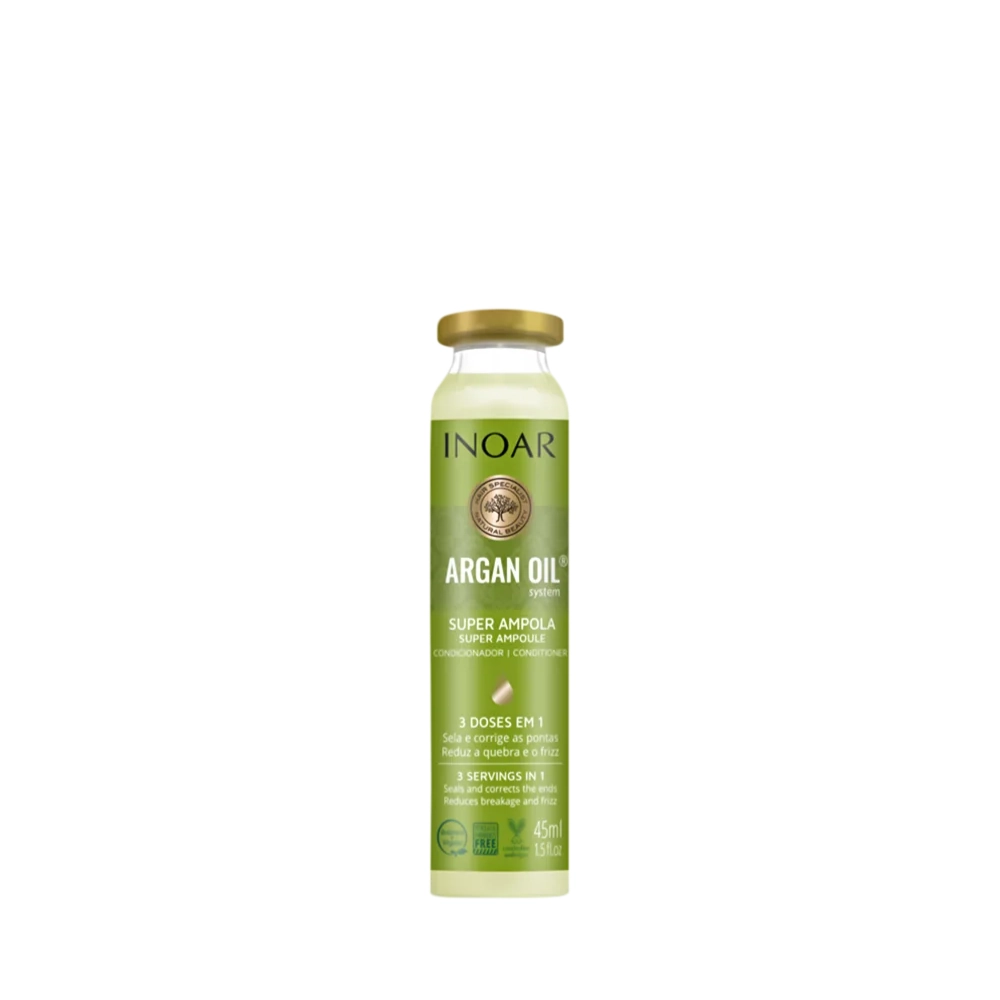 Super Ampola Capilar Inoar Argan Oil System Caixa 12 Unidades