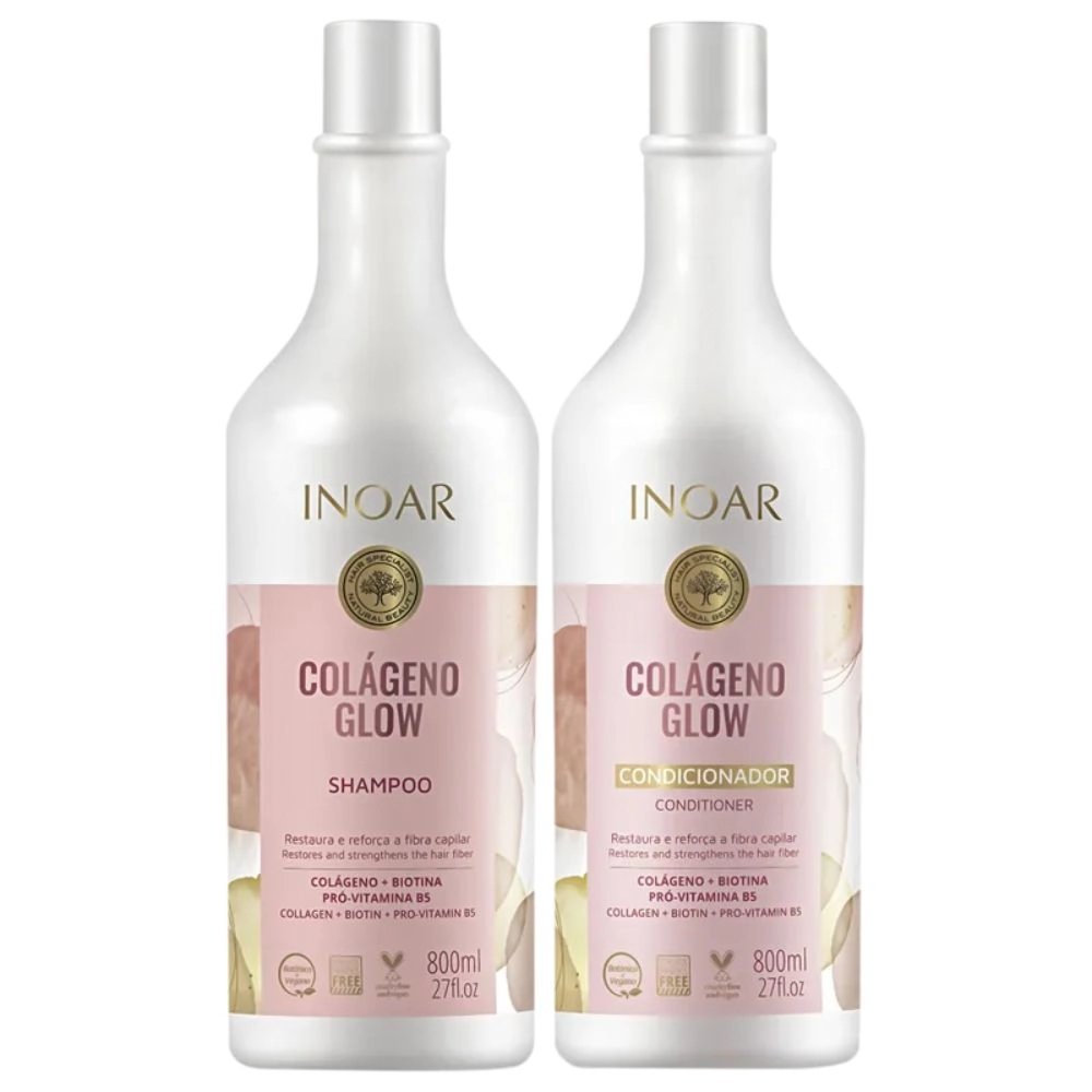 Kit Inoar Sh Cond 800ml Colageno Glow