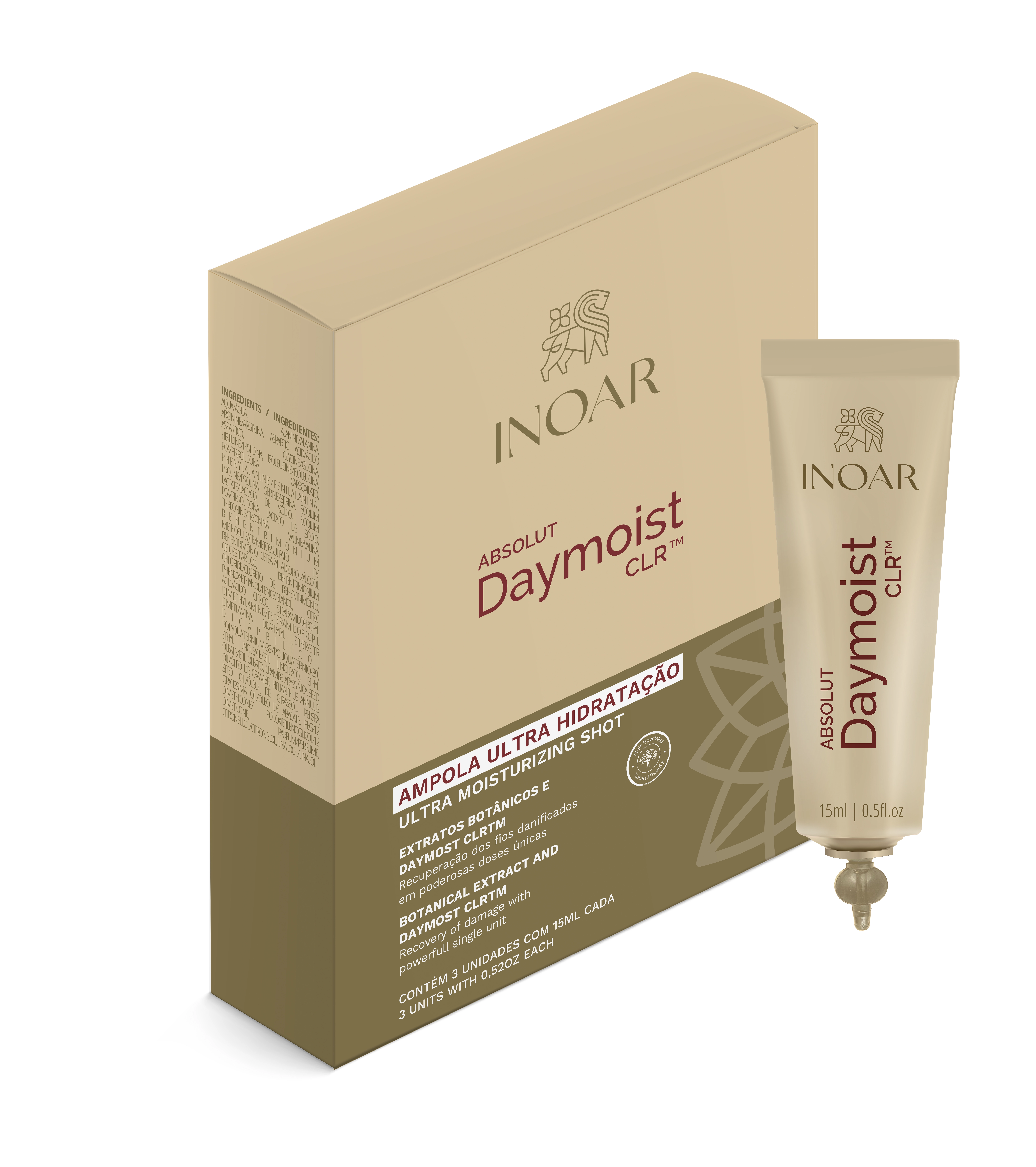 Ampola Cap Inoar 15ml C/3 Daymoist Monodose