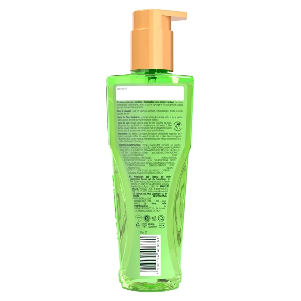 Oleo Inoar 110ml Bot Abacate Nutricao