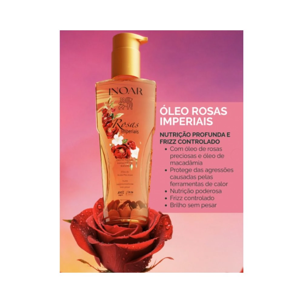 Oleo Inoar 110ml Rosas Imp Nutr Brilho