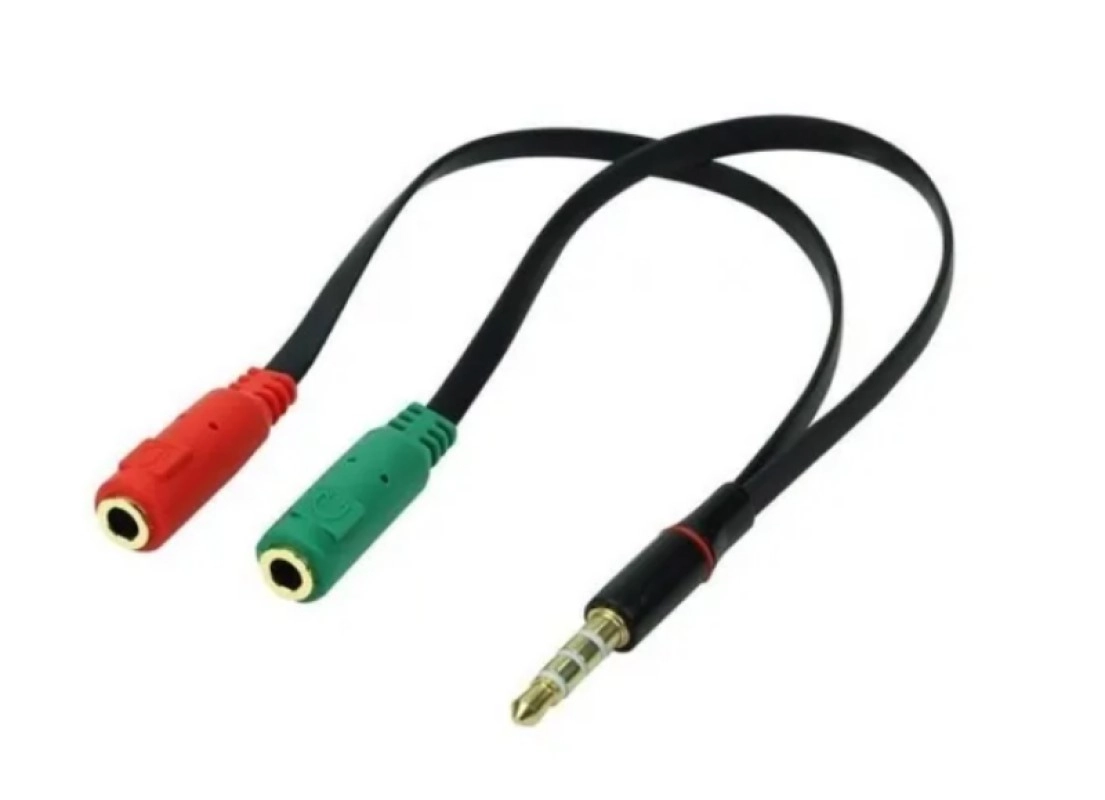 Cabo Adaptador P3 Macho X P2 Fêmea Fone Mic Celular Tablet