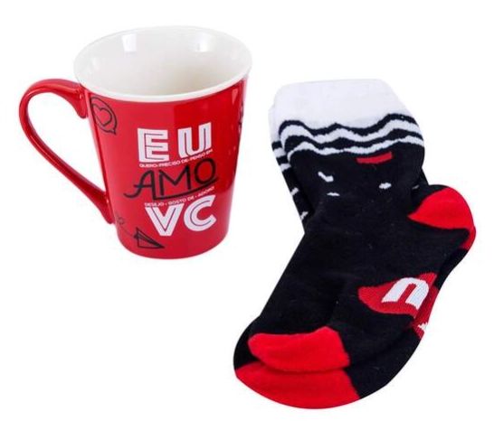 Caneca Com Acessorio - Eu Amo Voce