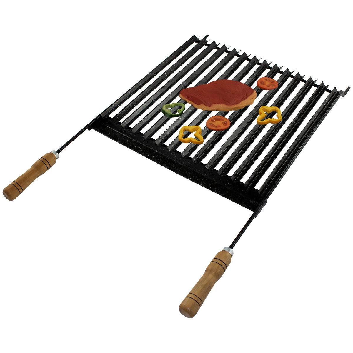 Grelha Churrasqueira Esmaltada Parrilla Churrasco Coletor