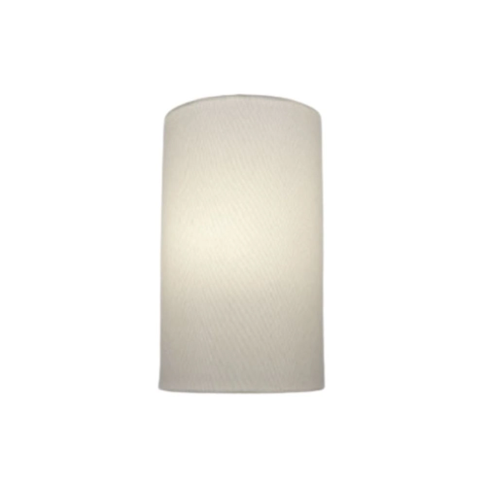 Arandela Meia Cana Md-2031 Cúpula Em Tecido 30/18x16cm Branco - Bivolt