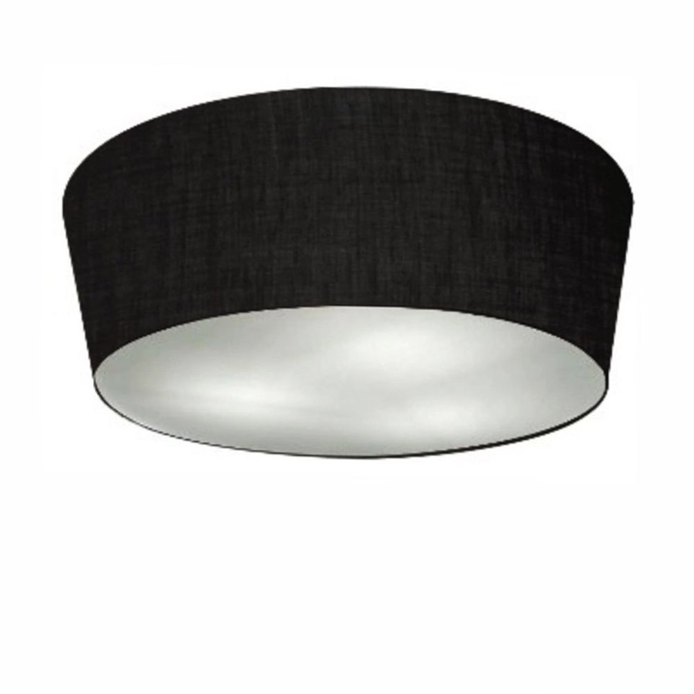 Plafon Cone Md-3004 Cúpula Em Tecido 15/50x40cm Preto - Bivolt