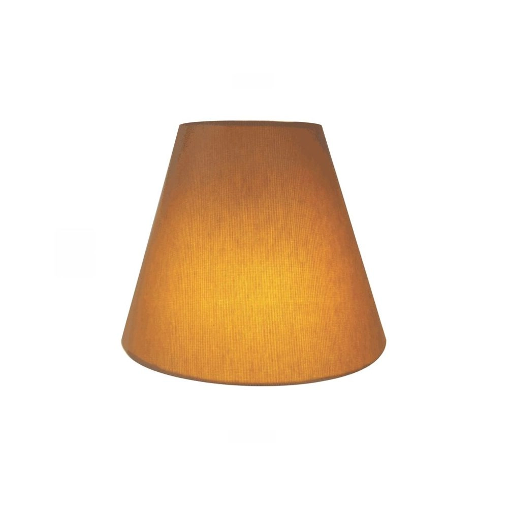 Arandela Retro Cone Md-2001 Cúpula Em Tecido 25/26x13cm Palha - Bivolt