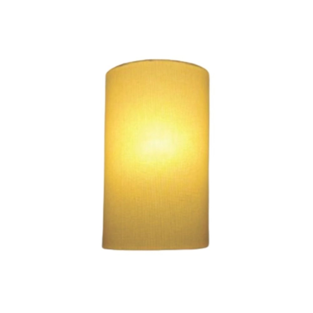 Arandela Meia Cana Md-2031 Cúpula Em Tecido 30/18x16cm Algodão Crú - Bivolt