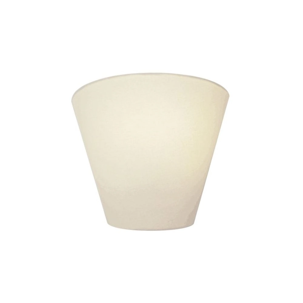 Arandela Retro Cone Md-2001 Cúpula Em Tecido 25/26x13cm Branco - Bivolt