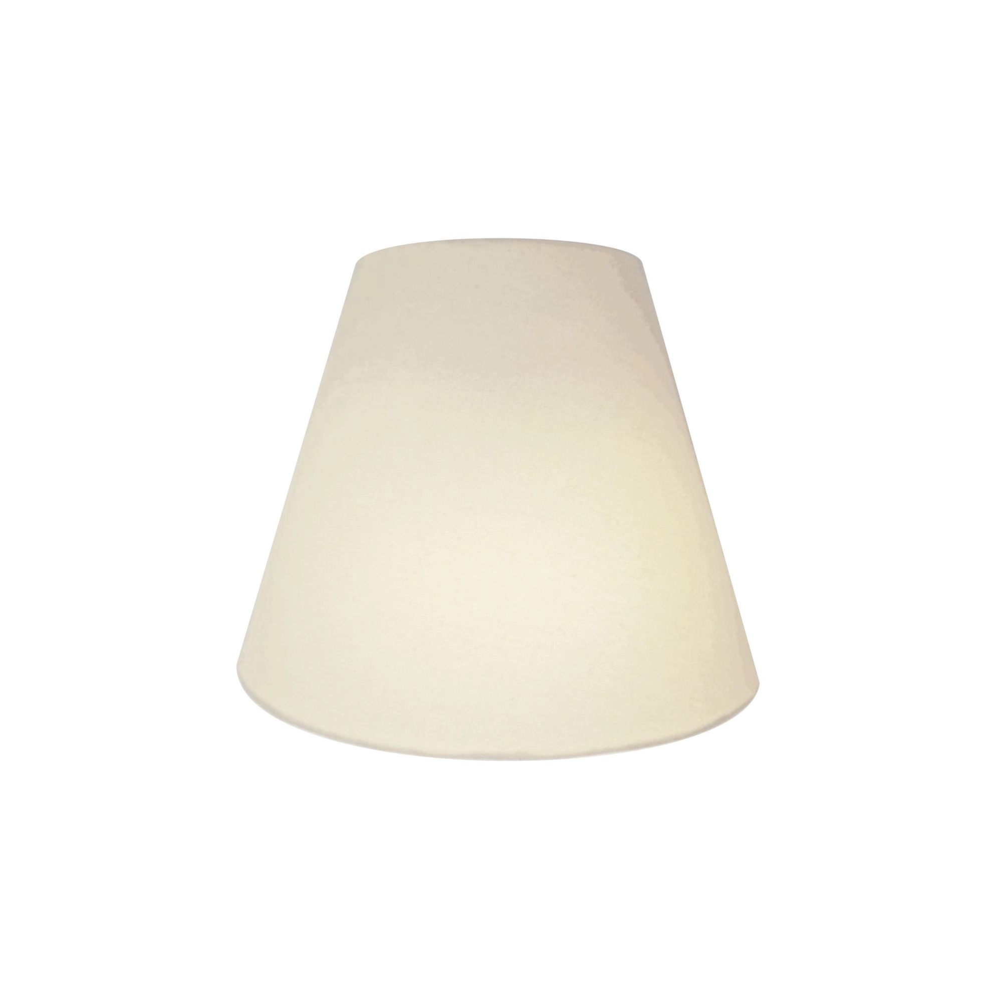 Arandela Retro Cone Vivare Md-2001 Cúpula Em Tecido 25/26x13cm - Bivolt - Branco - 127/220v