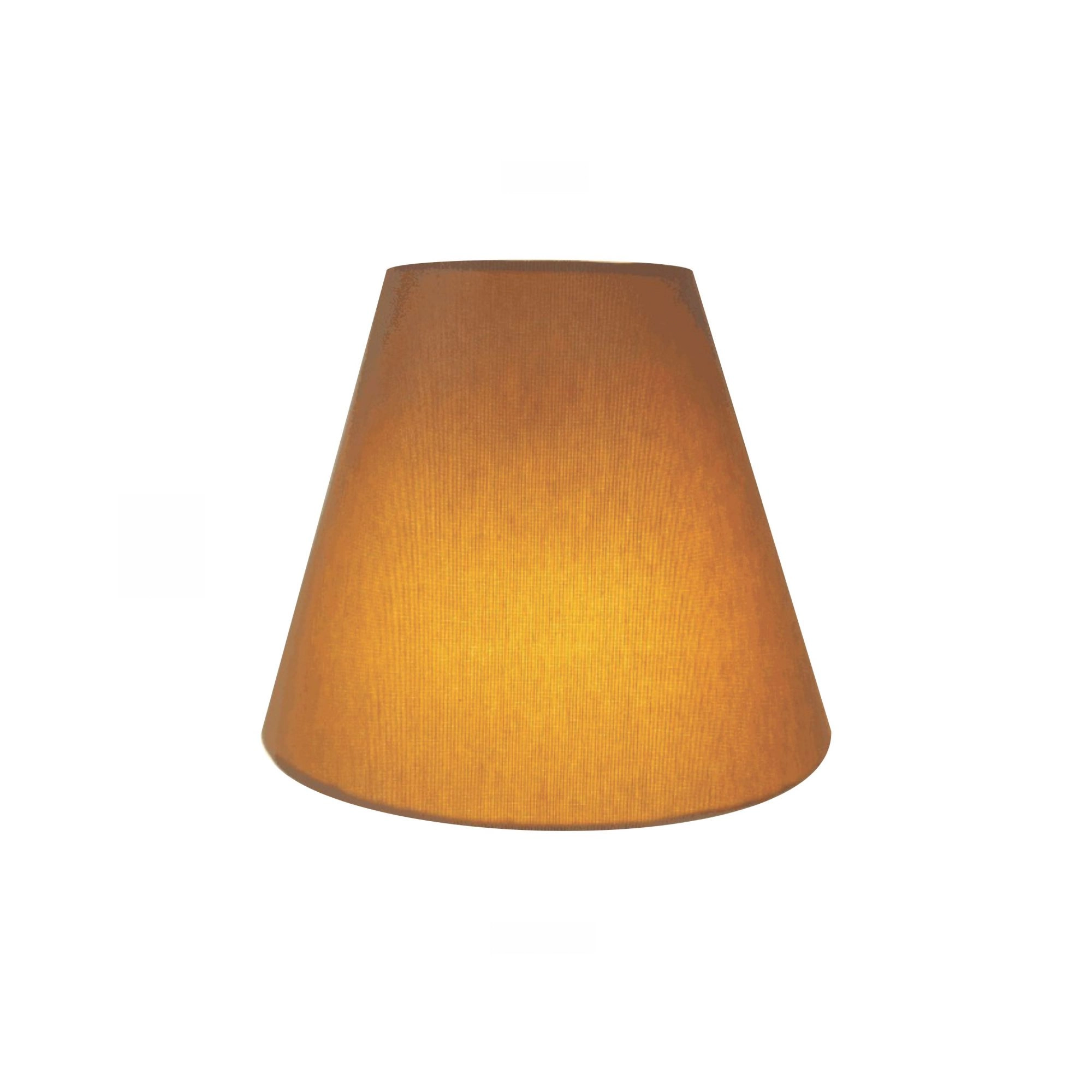 Arandela Retro Cone Vivare Md-2001 Cúpula Em Tecido 25/26x13cm - Bivolt - Palha - 127/220v