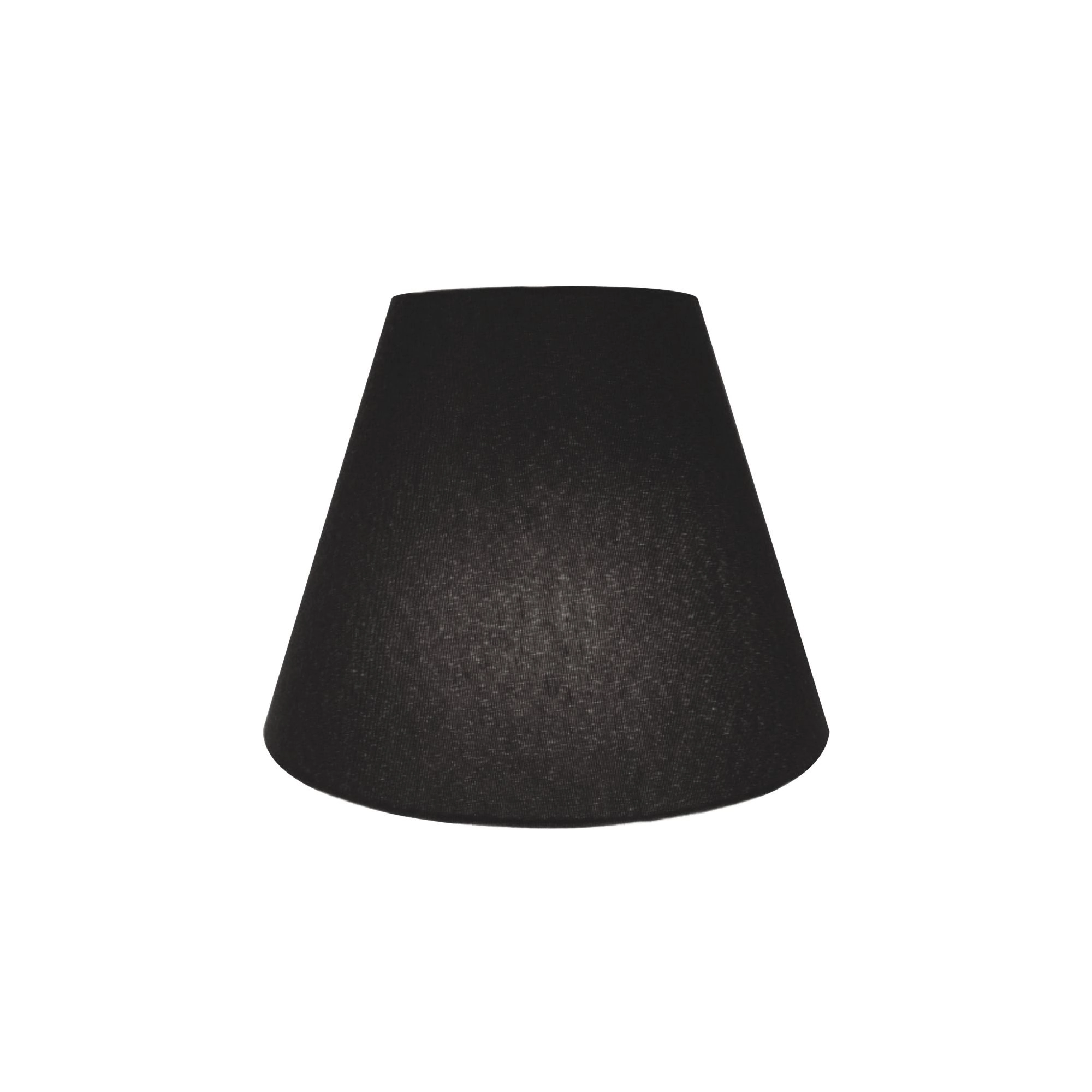 Arandela Retro Cone Vivare Md-2001 Cúpula Em Tecido 25/26x13cm - Bivolt - Preto - 127/220v