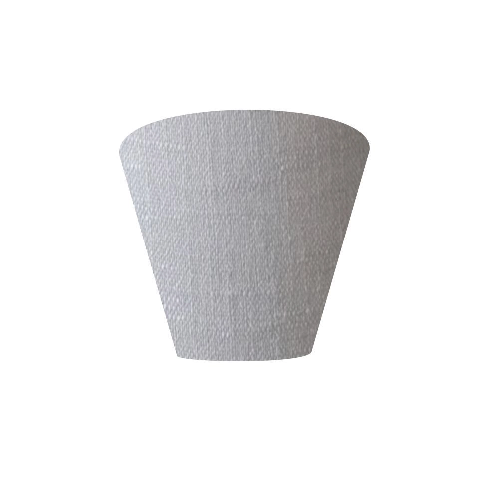 Arandela Retro Cone Vivare Md-2001 Cúpula Em Tecido 25/26x13cm - Bivolt - Rustico-cinza - 127/220v