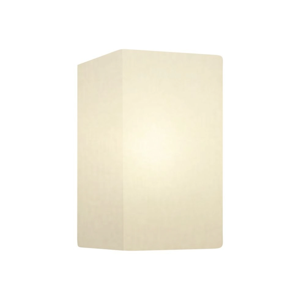Arandela Retangular Retro Vivare Md-2002 Cúpula Em Tecido 25/16x10cm - Bivolt - Branco - 127/220v