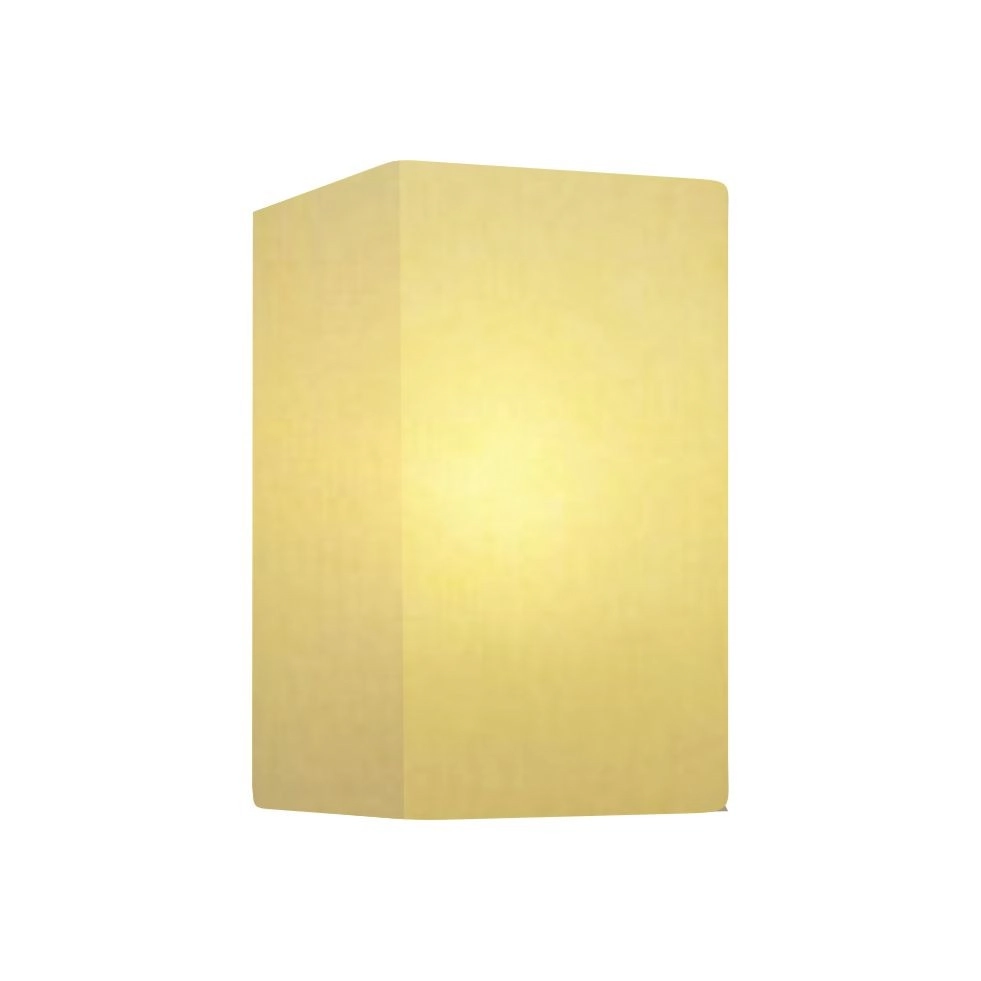 Arandela Retangular Retro Vivare Md-2002 Cúpula Em Tecido 25/16x10cm - Bivolt - Algodão-crú - 127/220v
