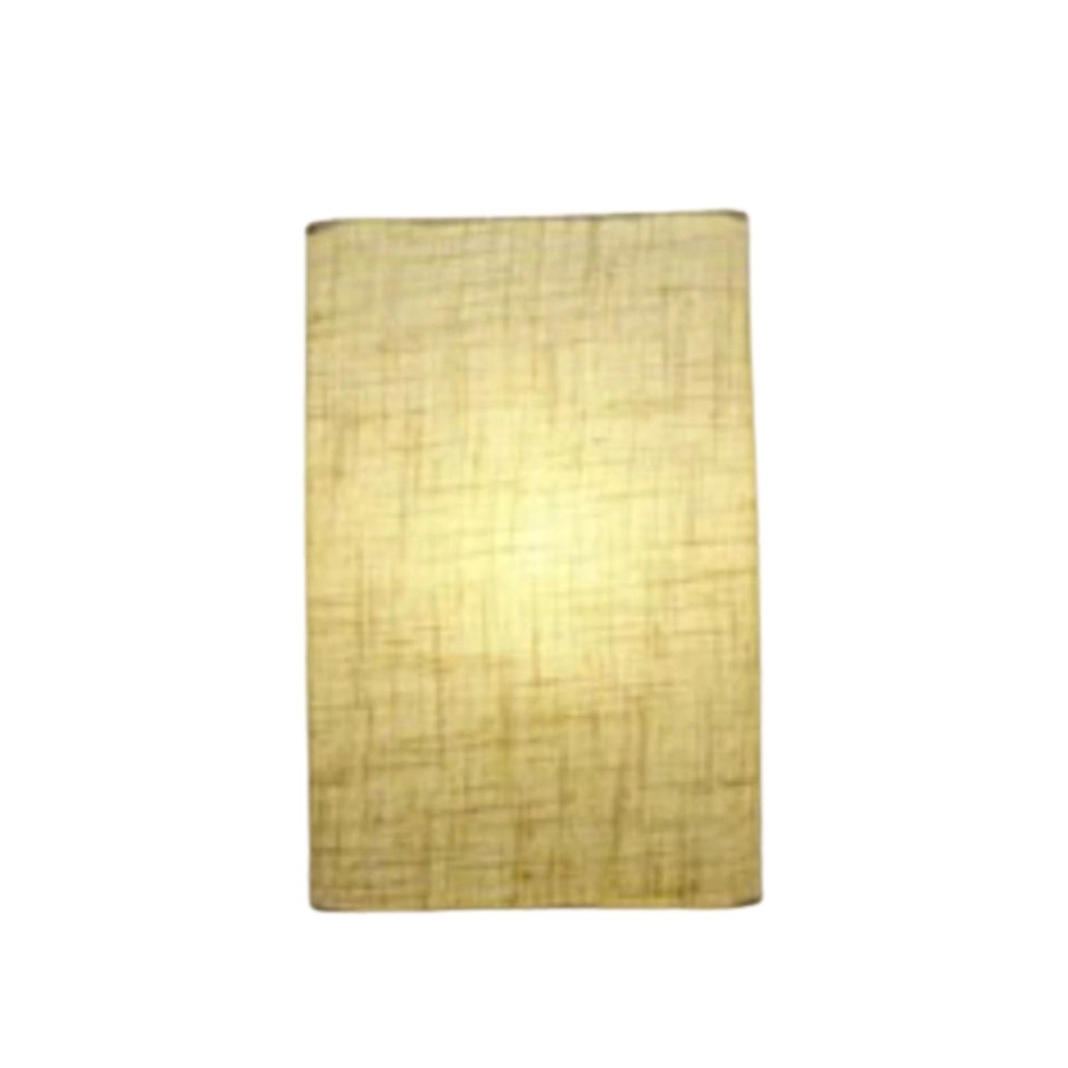 Arandela Retangular Retro Vivare Md-2029 Cúpula Em Tecido 18x10x30cm - Bivolt - Rustico-bege - 127/220v