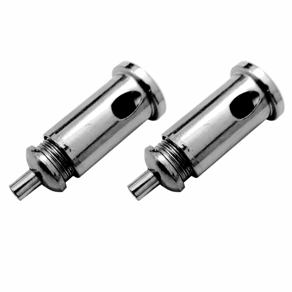 Kit/2 Fixador De Teto Em Aço Niquelado Sem Ajuste Com Rosca M10x1 Para Griper Md-6008