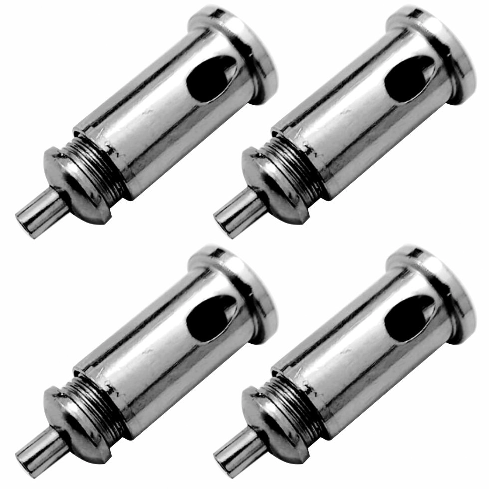 Kit/4 Fixador De Teto Em Aço Niquelado Sem Ajuste Com Rosca M10x1 Para Griper Md-6008