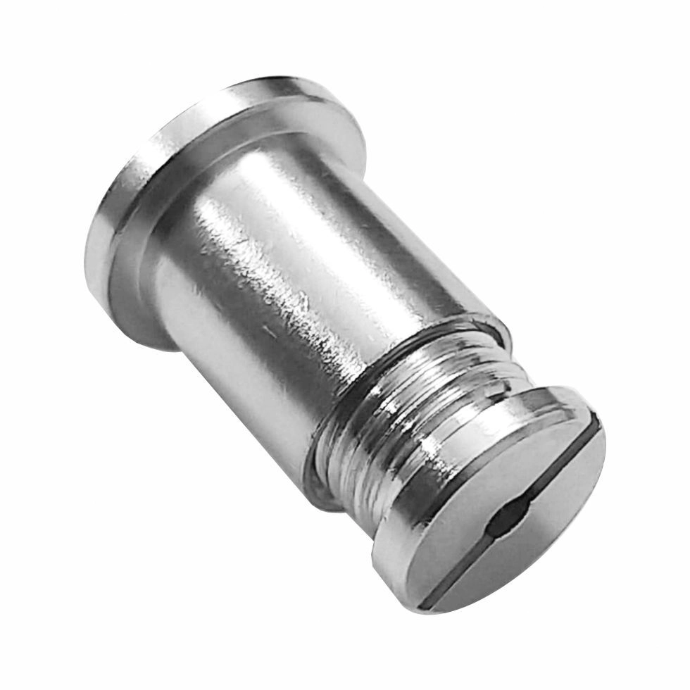 Fixador De Teto Em Latão Niquelado Sem Ajuste Com Rosca M10x1 Com Tampa Md-6007