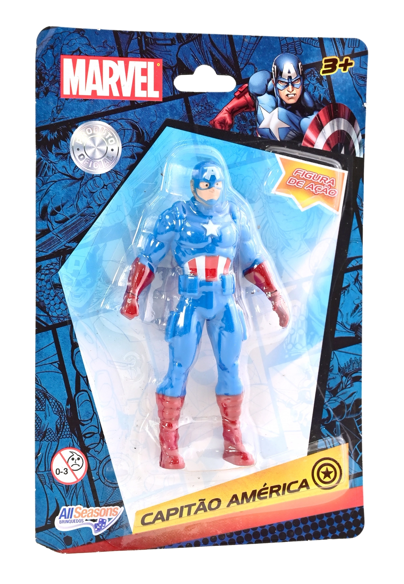 Boneco Marvel Capitao America All Seasons 9.5cm 892112 Semaan