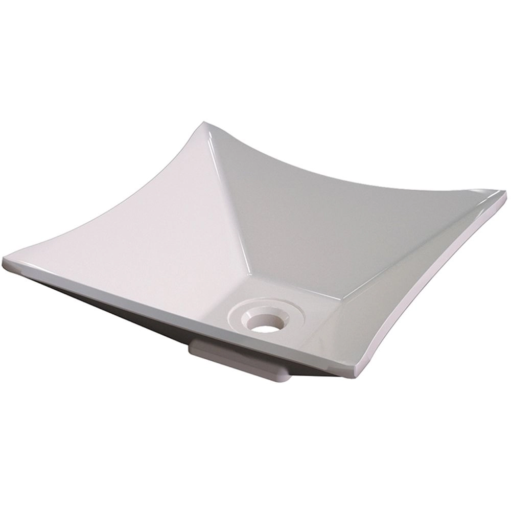 Cuba De Apoio Para Banheiro Quadrada C01 Lux Bege - Lyam Decor