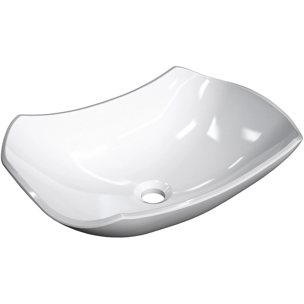 Cuba De Apoio Abaulada C01 Para Banheiro Lux L42 Branco - Lyam Decor
