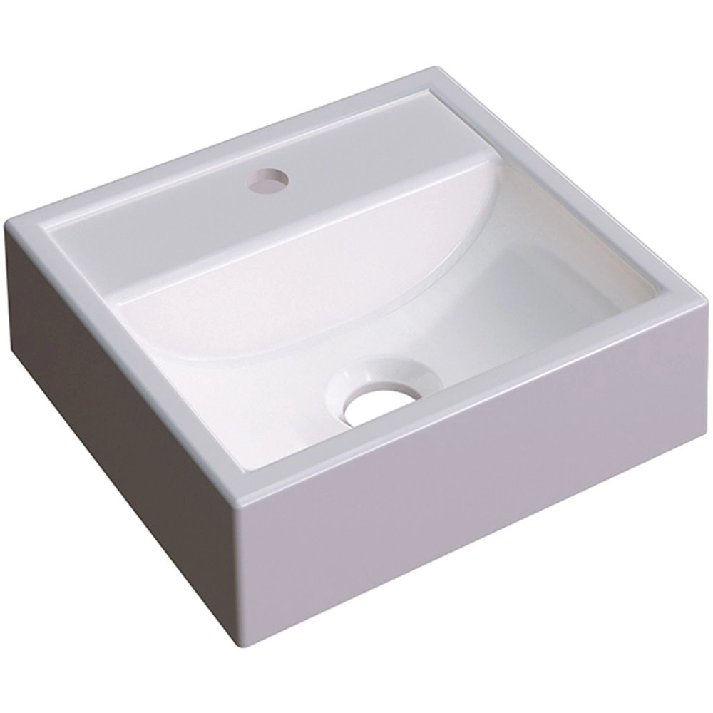 Cuba De Apoio Quadrada C01 Para Banheiro Q32w Bege - Lyam Decor