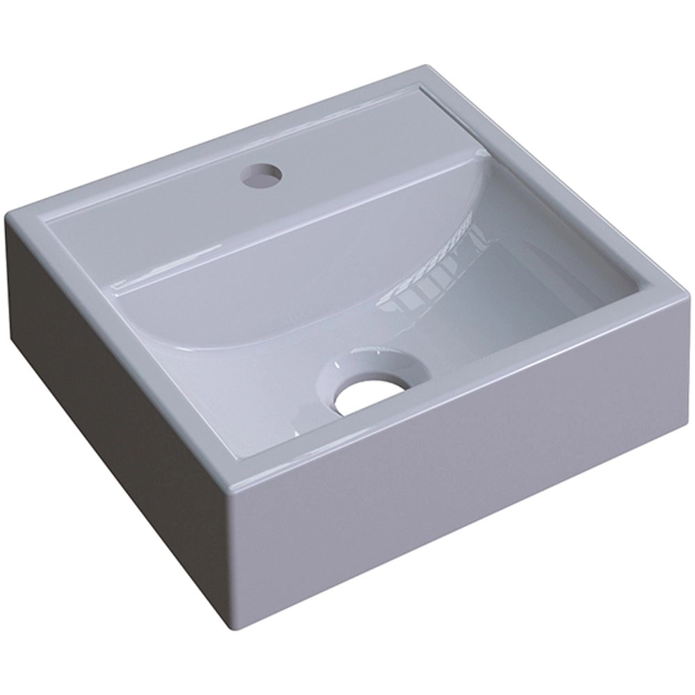 Cuba De Apoio Quadrada C01 Para Banheiro Q32w Cinza - Lyam Decor
