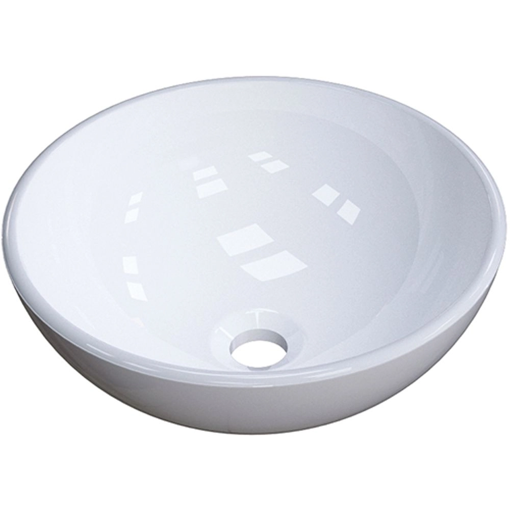 Cuba De Apoio Redonda C01 Para Banheiro R30w Branco - Lyam Decor