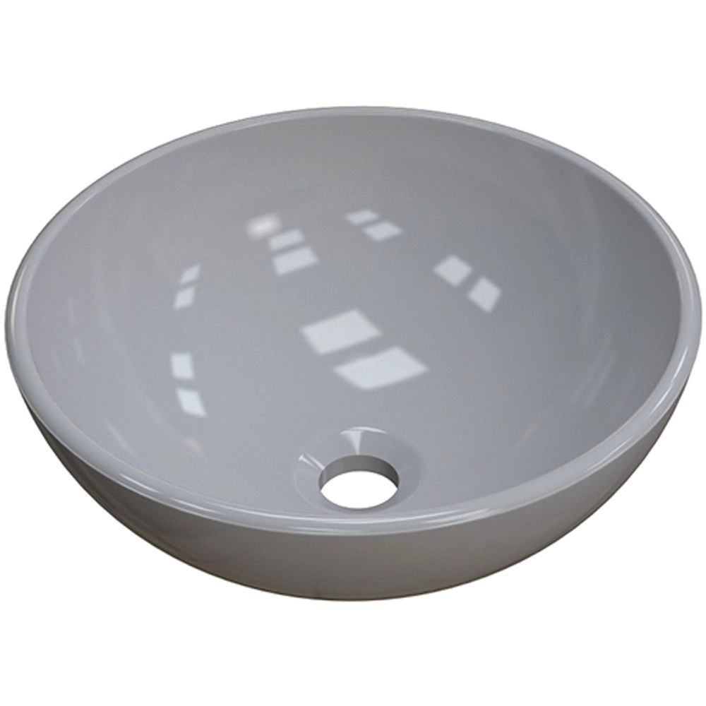 Cuba De Apoio Redonda C01 Para Banheiro R35w Cinza - Lyam Decor