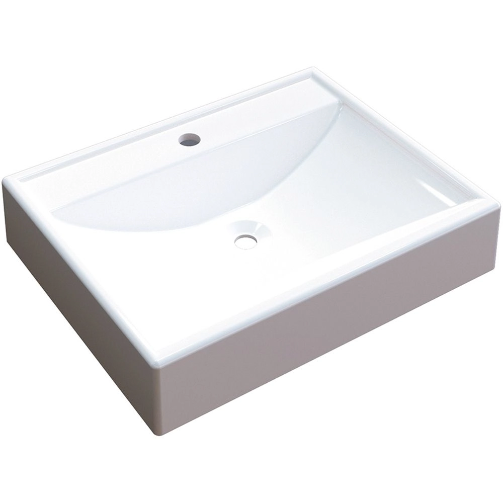 Cuba De Apoio Retangular C01 Para Banheiro Rt49 Branco - Lyam Decor