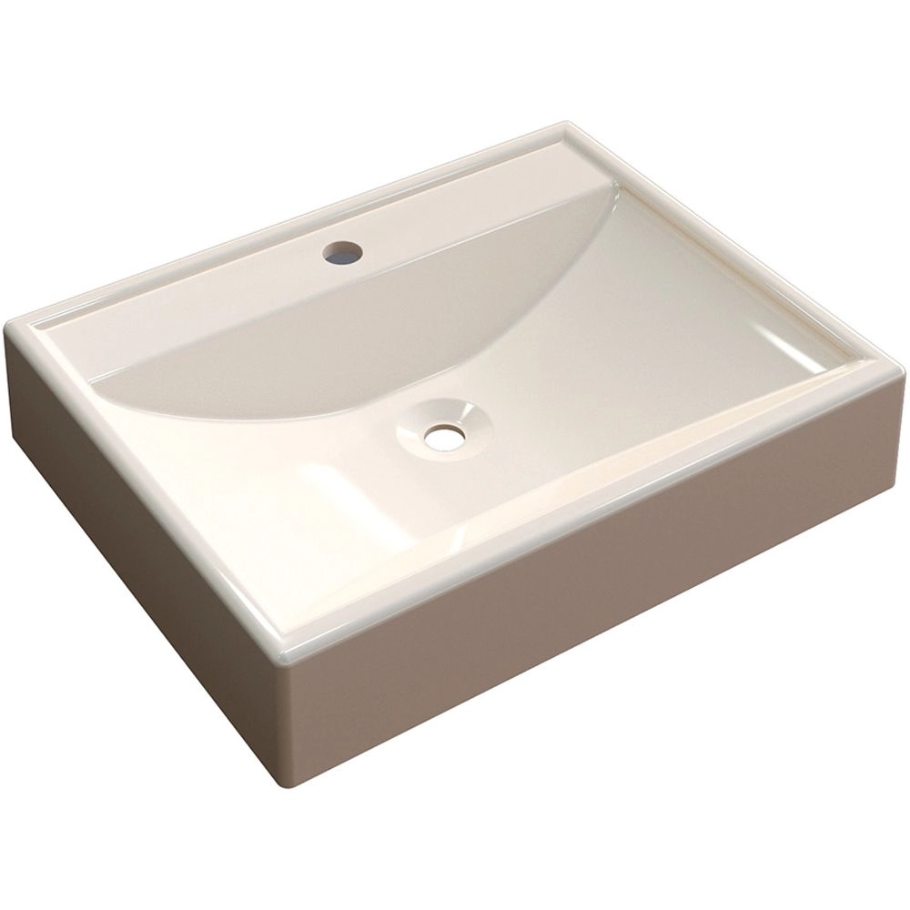 Cuba De Apoio Retangular C01 Para Banheiro Rt49 Bege - Lyam Decor