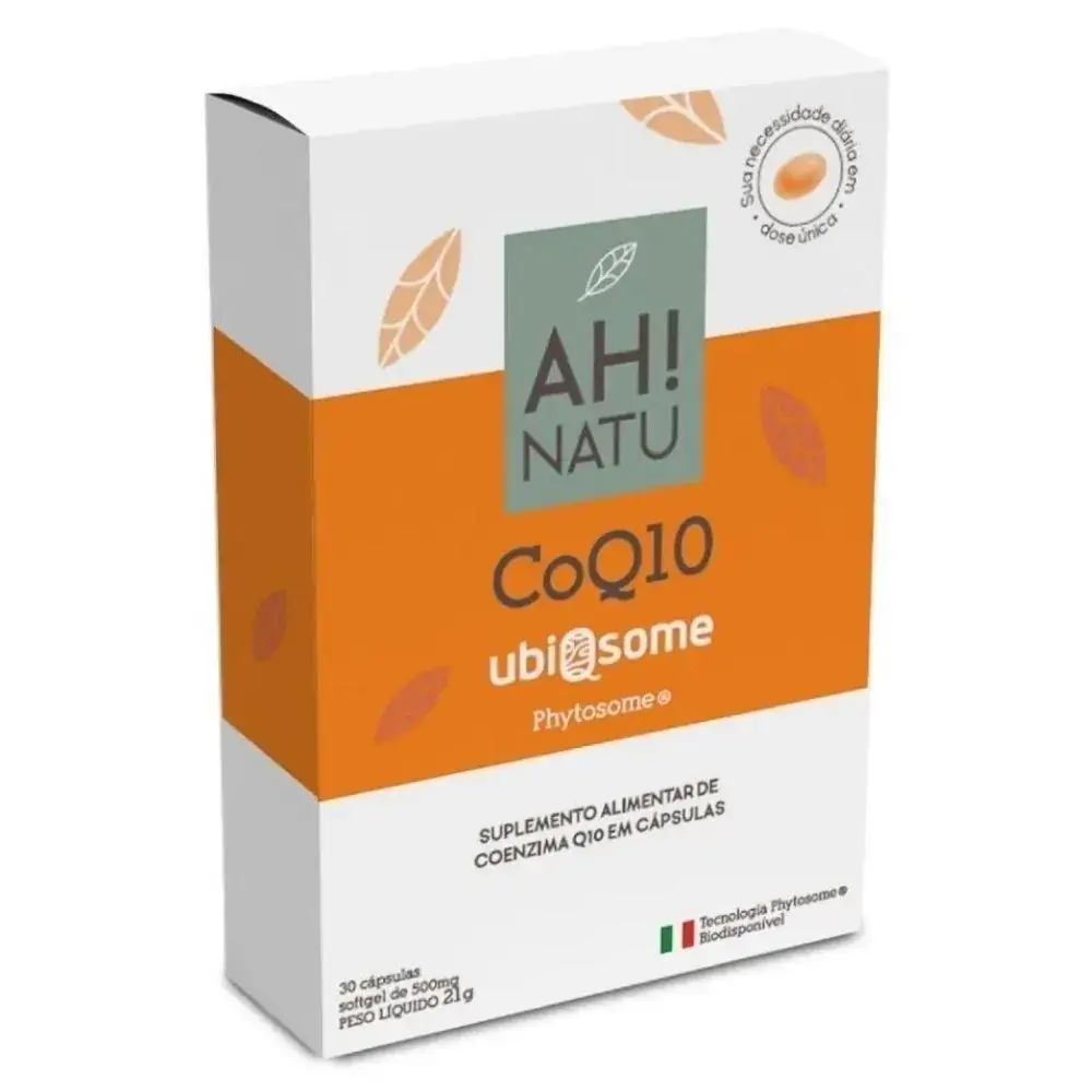 Coenzima Q10 CoQ10 Ubiqsome Ah! Natu 30 Cápsulas