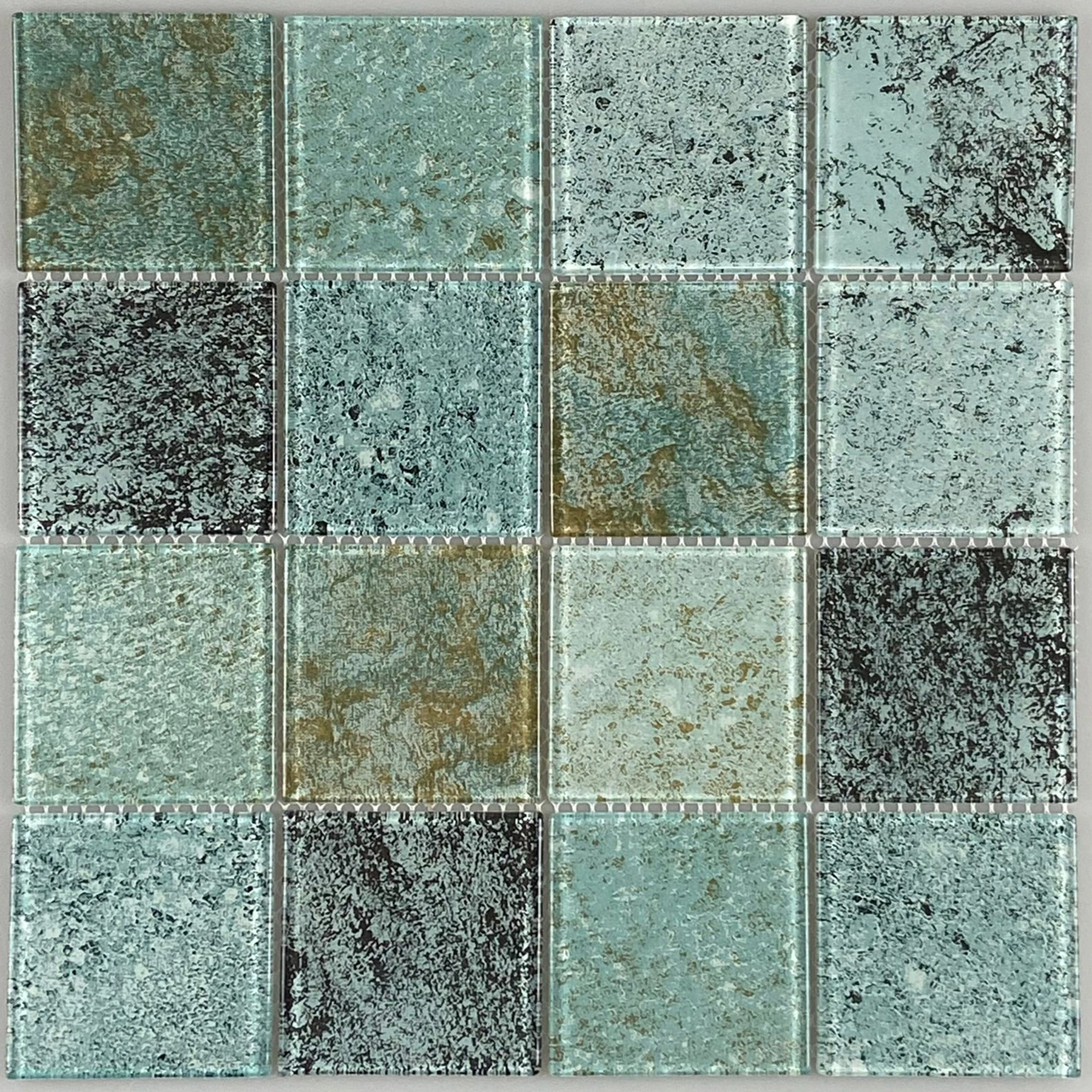 Pastilha de Vidro Surf Green 7,5x7,5cm Van Gogh