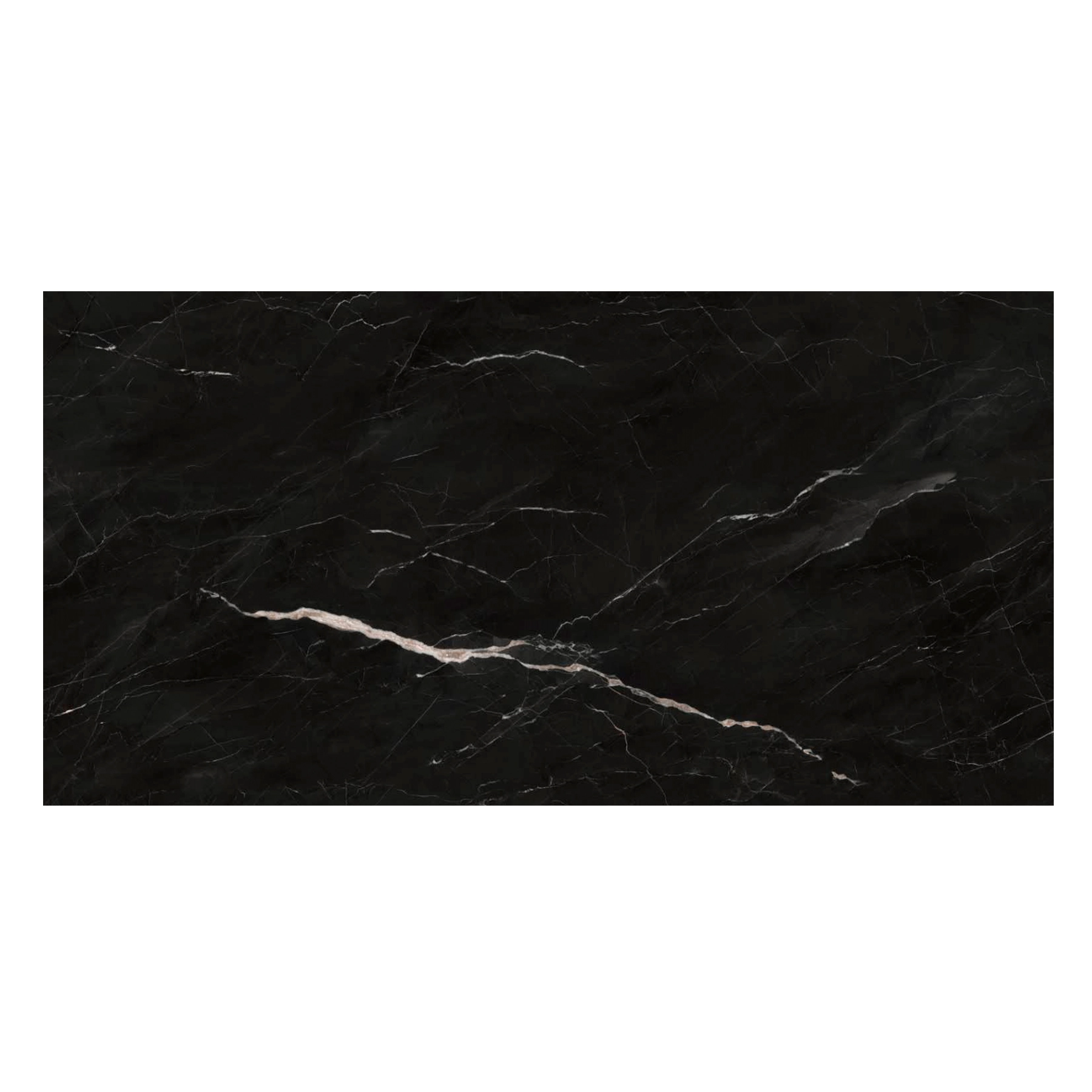 Revestimento Flexível Brilhante Borda Reta 122x244cm Super Lastra SPC Royal Nero Van Gogh