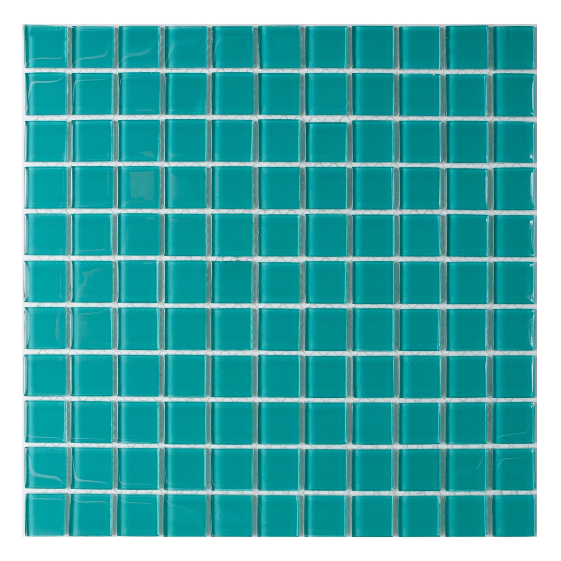 Revestimento para Piscina Esmaltado Verde Paris Borda Arredondada 2,5x2,5cm Van Gogh