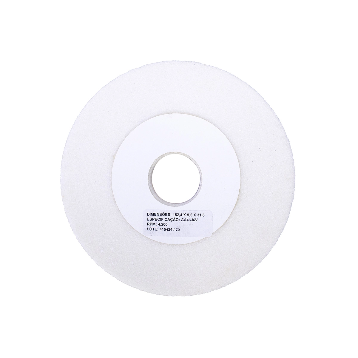 Rebolo Vitrificado Retífica Reto 6x3/8x1.1/4 Aa46j6v (152.4x9.53x31.75)