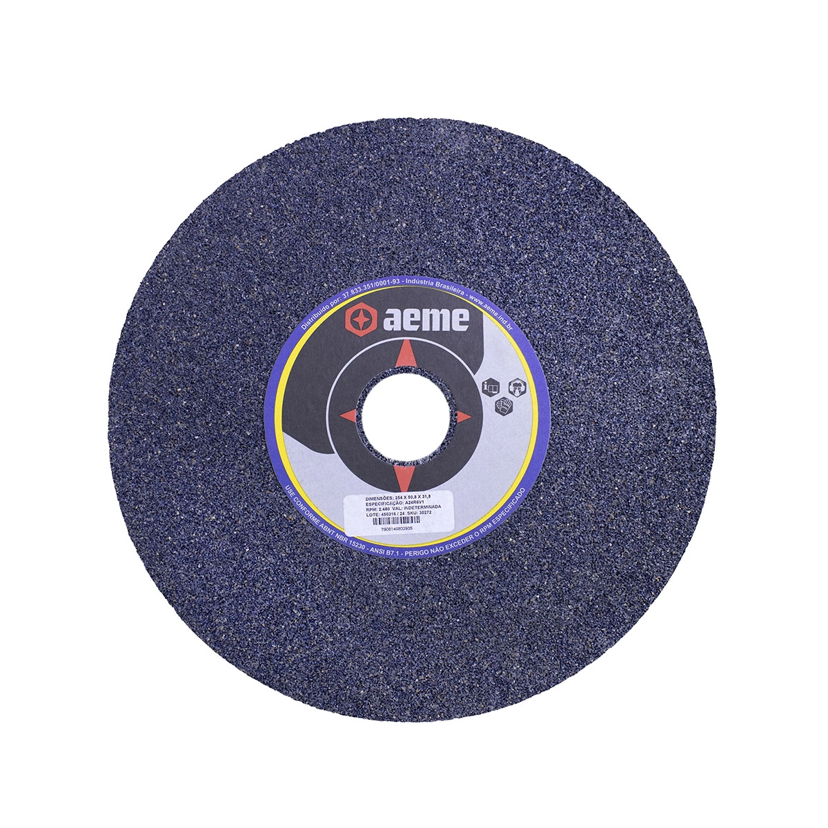 Rebolo Vitrificado Uso Geral Reto 10x2x1.1/4 A24r6v (254.0x50.8x31.75)
