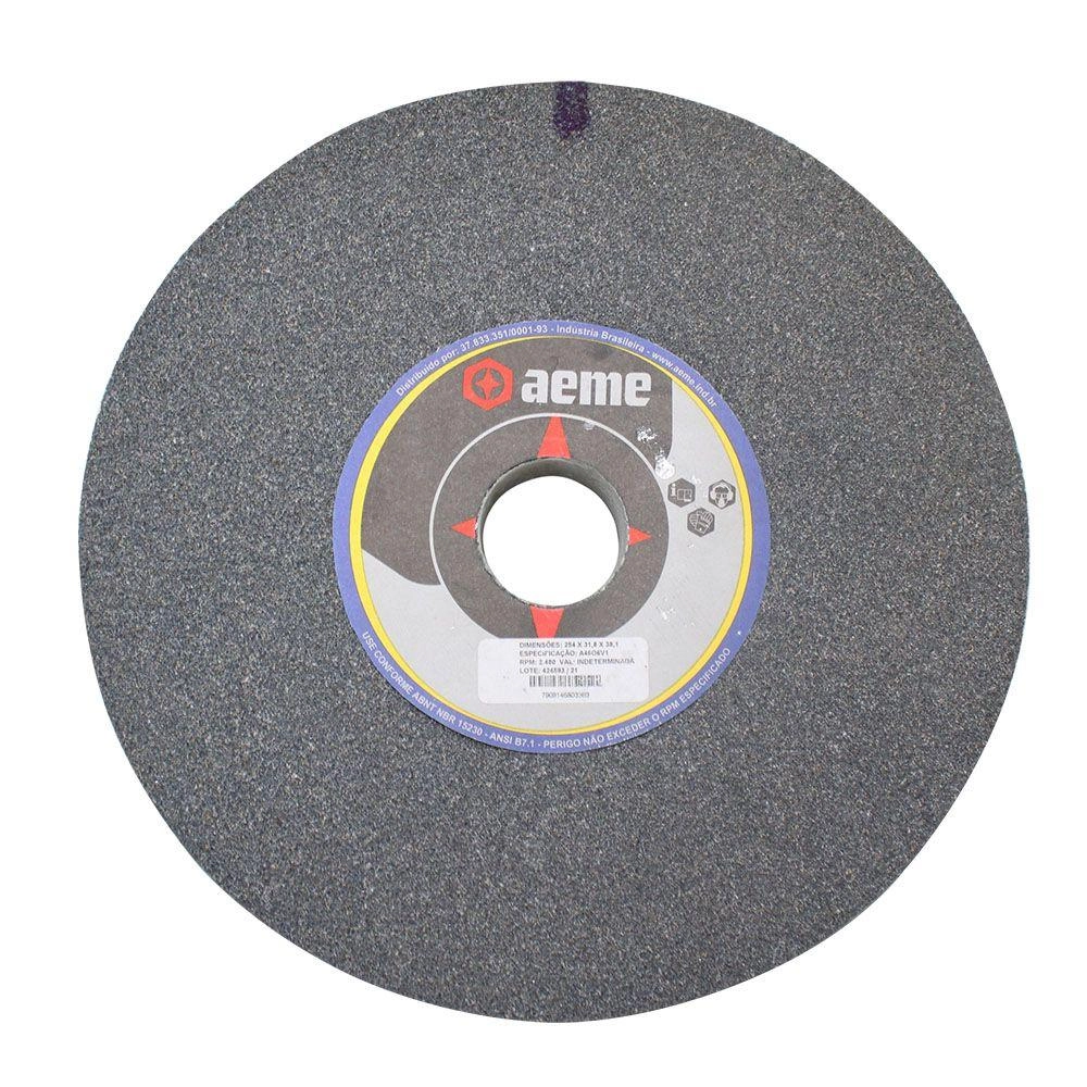 Rebolo Vitrificado Para Uso Geral Reto 10 X 1.1/4 X 1.1/2 A46o6v (254.0x31.75x38.1) - Aeme