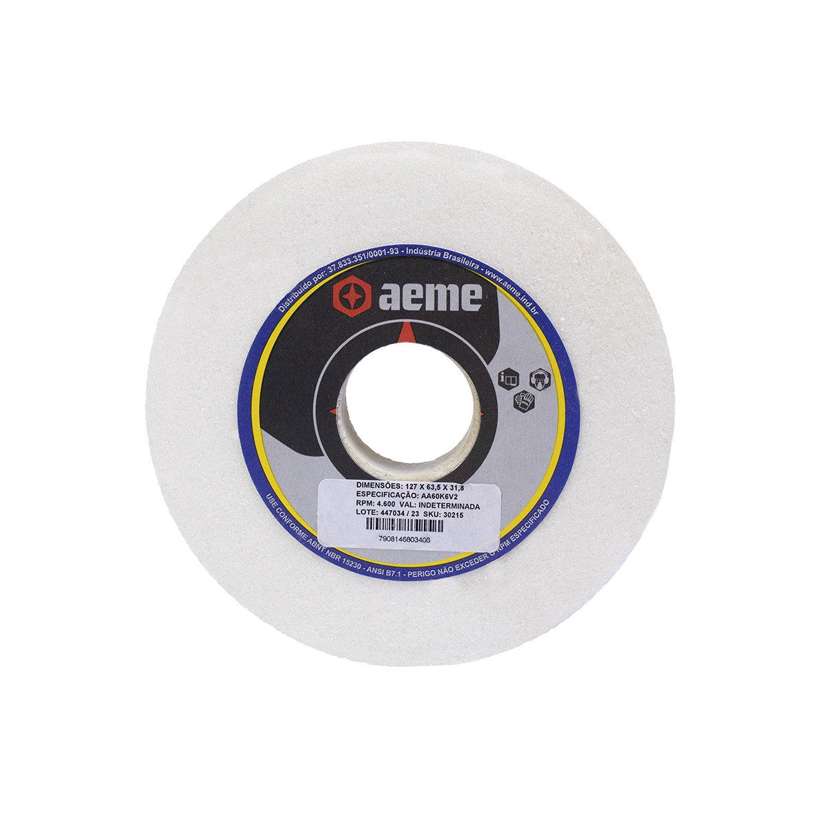 Rebolo Vitrificado Retifica Copo 5x2.1/2x1.1/4 Aa60k6v2 (127x63.5x31.75)
