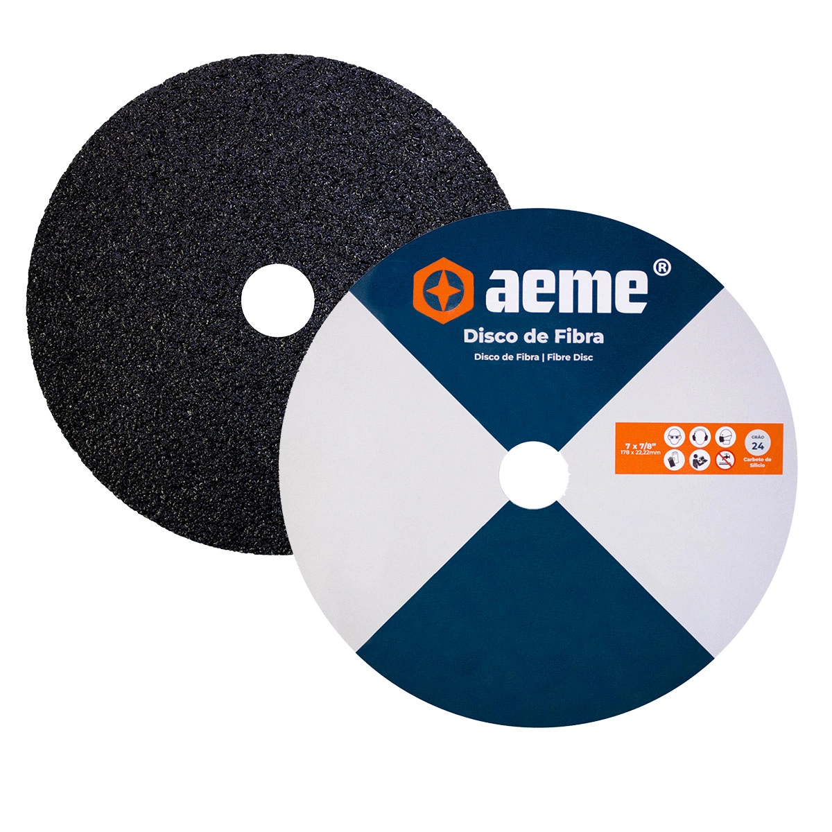 Disco Lixa Aeme Carbeto De Silício Extreme 7" (180mmx22mm) - 24