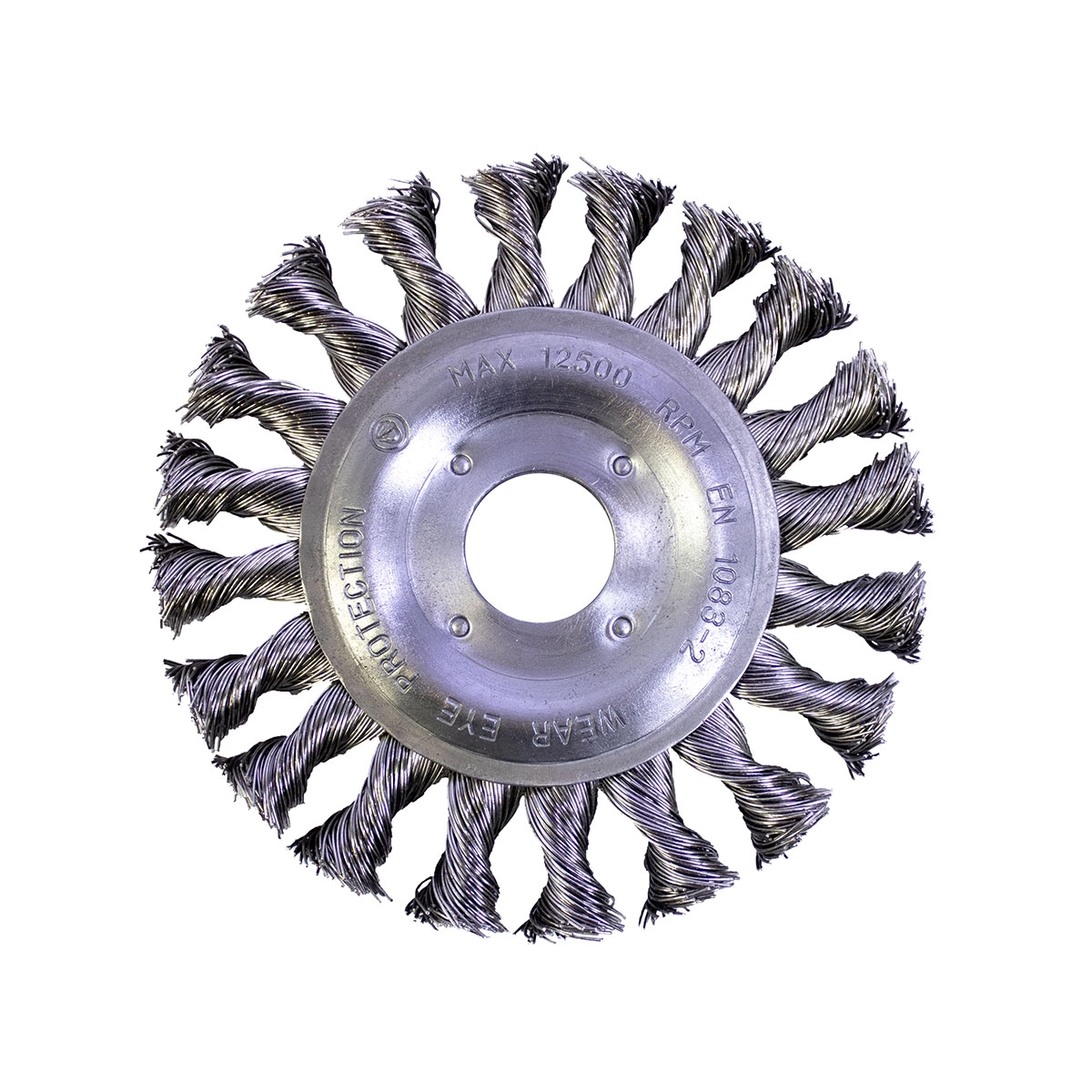 Escova Aço Inox Circular Trançada Aeme 4.1/2x1/2x7/8 (115x12.7x22.22)