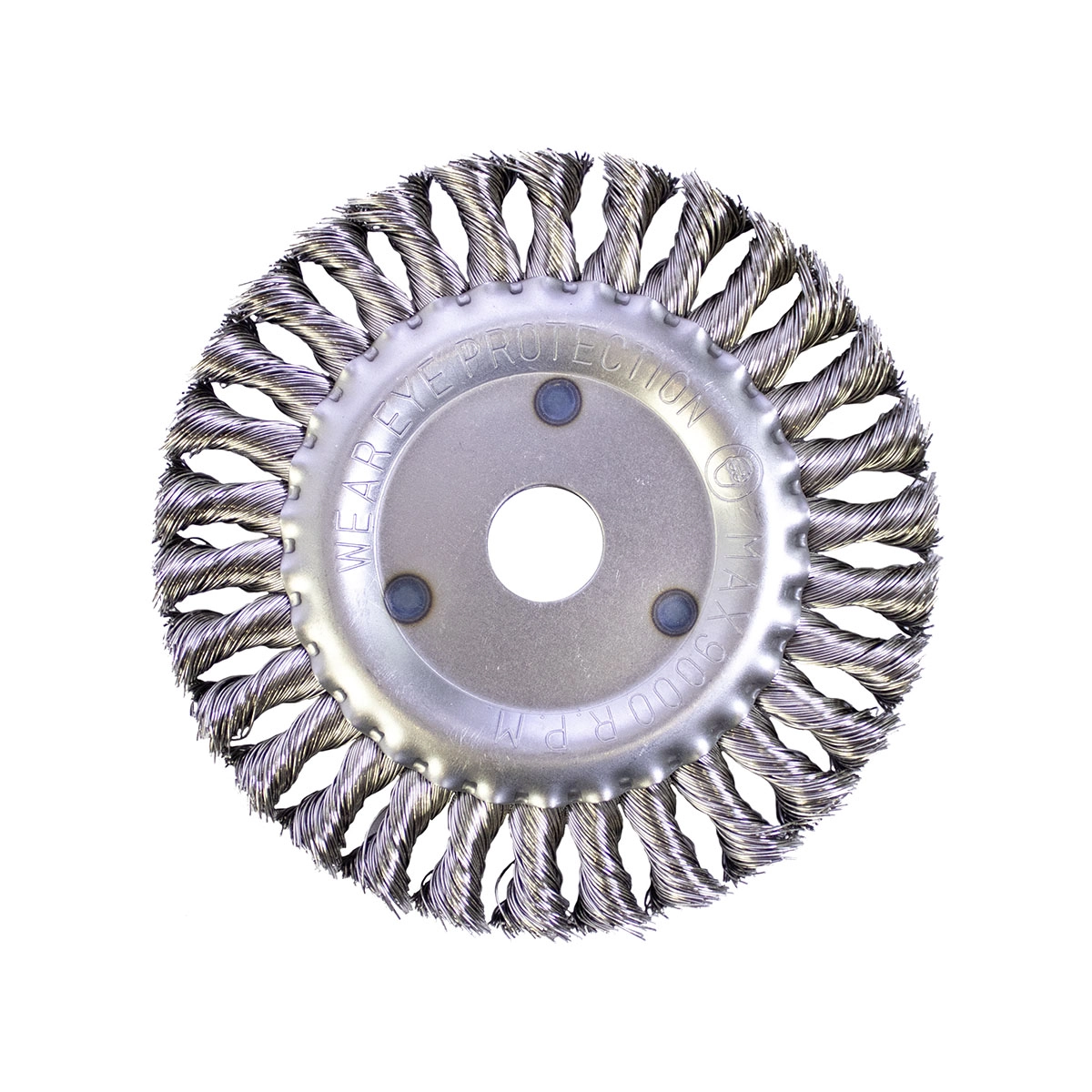 Escova Aço Inox Circular Trançada Aeme 6x1/2x7/8 (150x12.7x22.22)