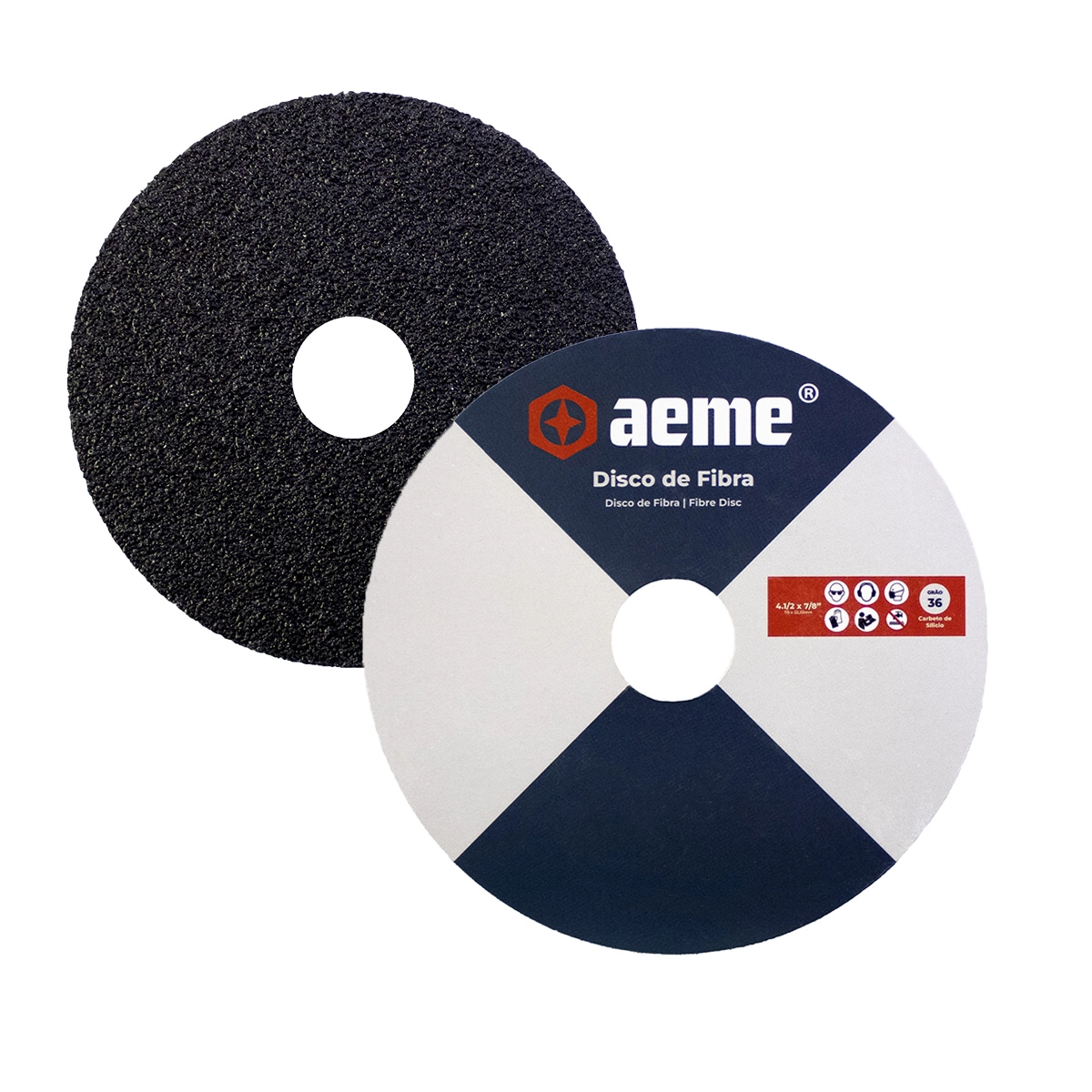 Disco Lixa Aeme Carbeto De Silício Extra 4.1/2" (115mmx22mm) - 36