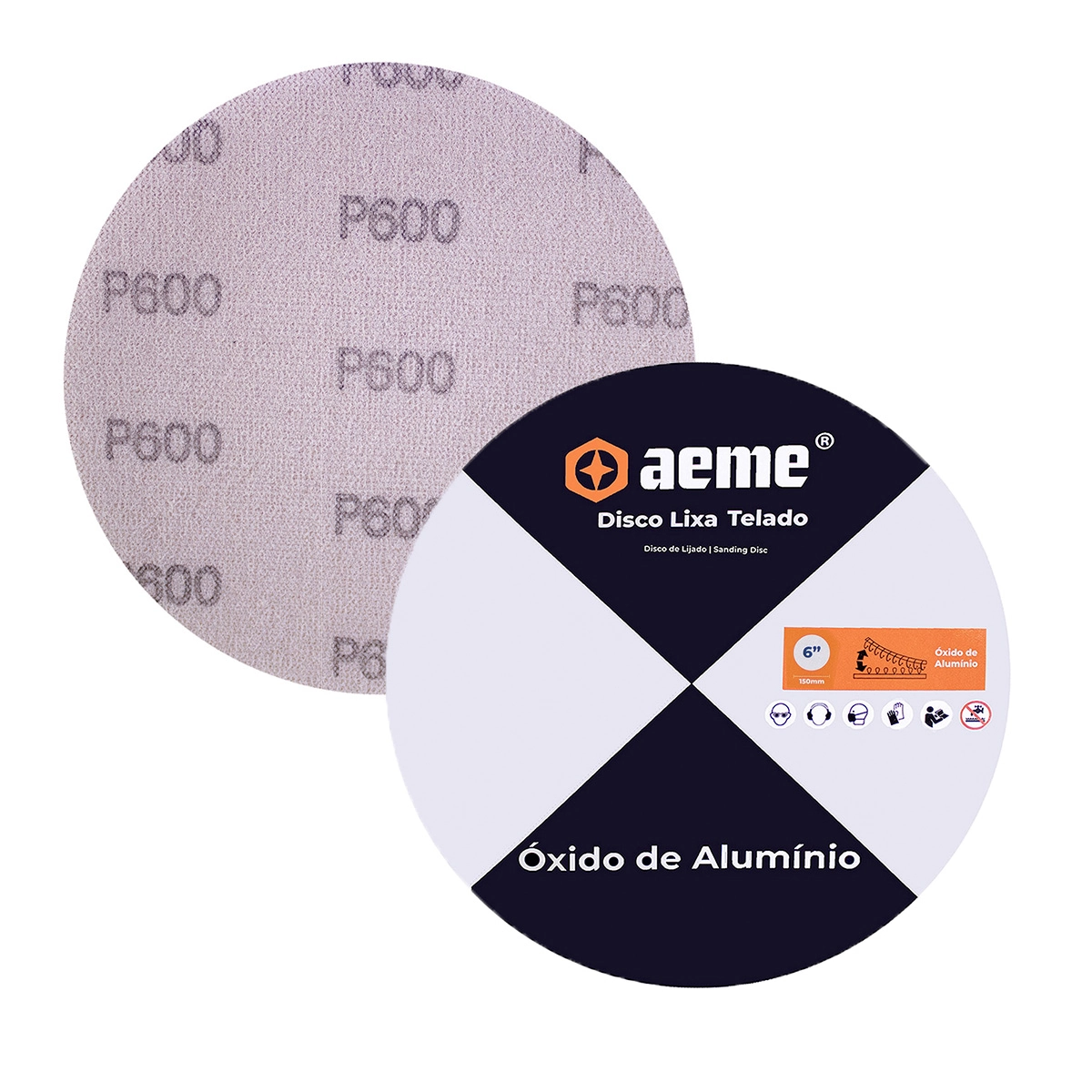 Disco Lixa Pluma Tela Net Aeme 150mm - 600