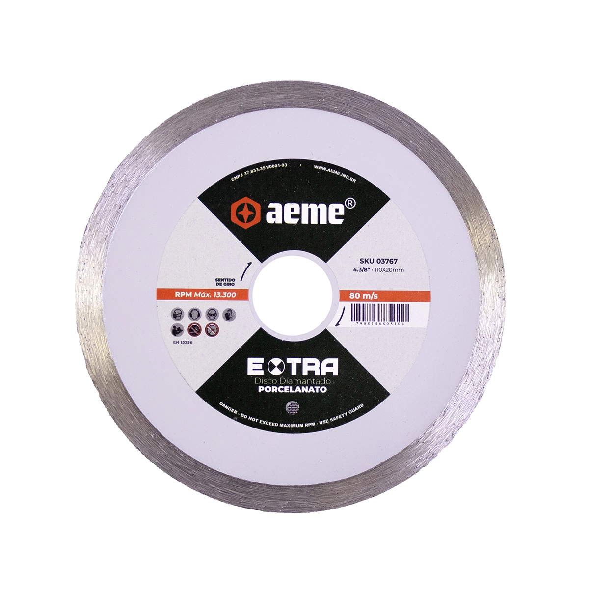 Disco Diamantado Aeme Extra Porcelanato 4.3/8x20mm